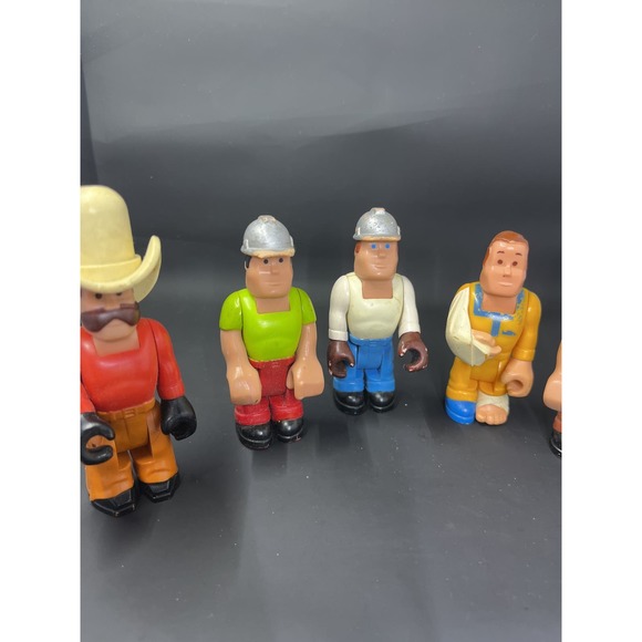 Vintage (1970s, 1980s) Lot of 7 Fisher-Price Husky Helper Figures - Picture 2 of 15